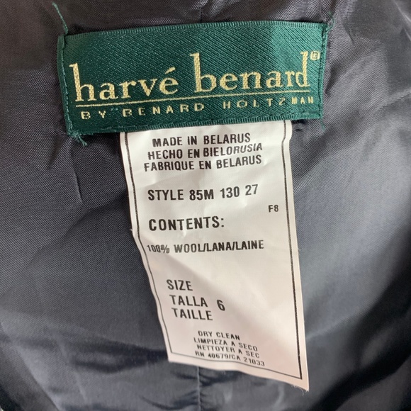 Harve Benard Holtzman Sz 6 Wool Houndstooth Dress - Picture 5 of 5